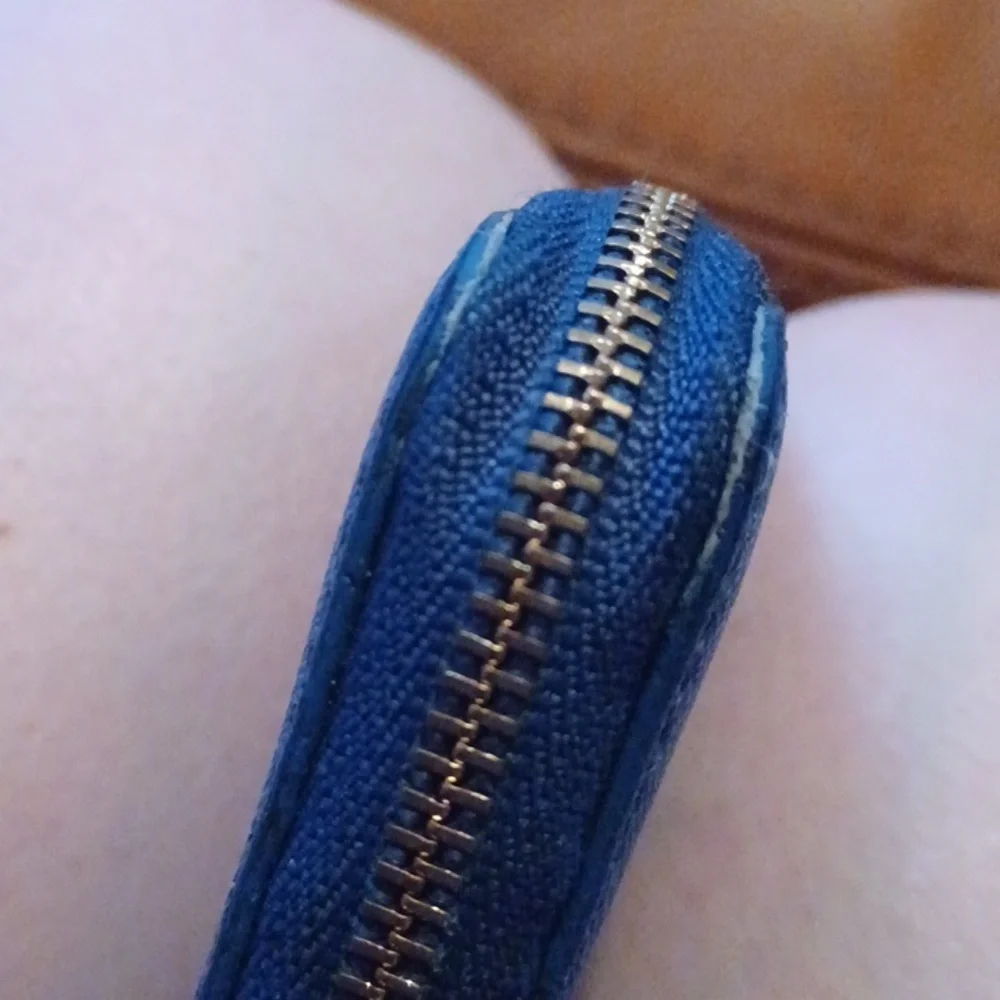 > Tory Burch Blue Wallet with Logo